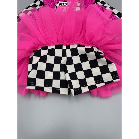 Route 66 Racecar Driver Pink Weissman Dance Costume Child Size IC - Picture 6 of 8